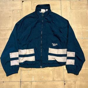 Vtg 90s Womens Reebok Windbreaker Jacket XL
